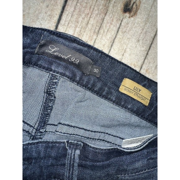 EUC, Level 99 Lily Skinny Straight Jeans 30 - Picture 6 of 8